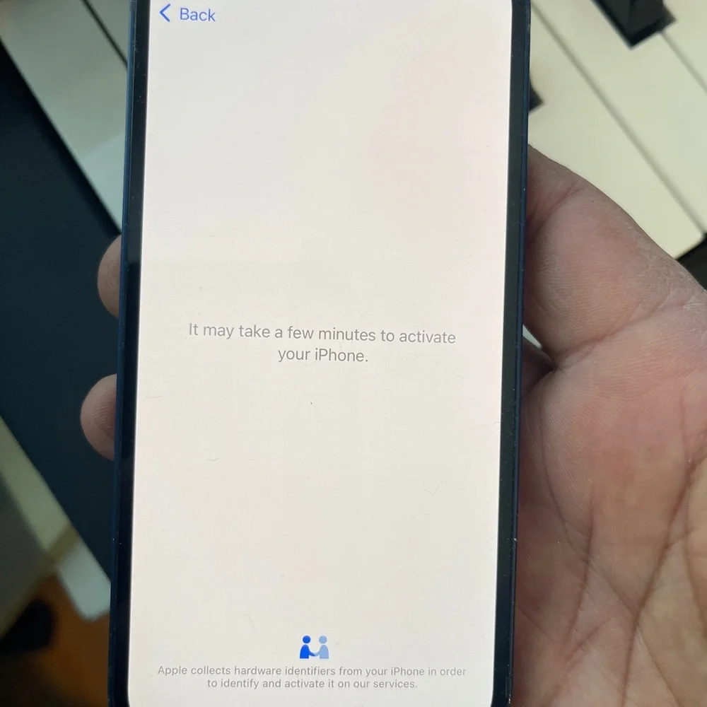 Apple Smartphone in Deep Blue